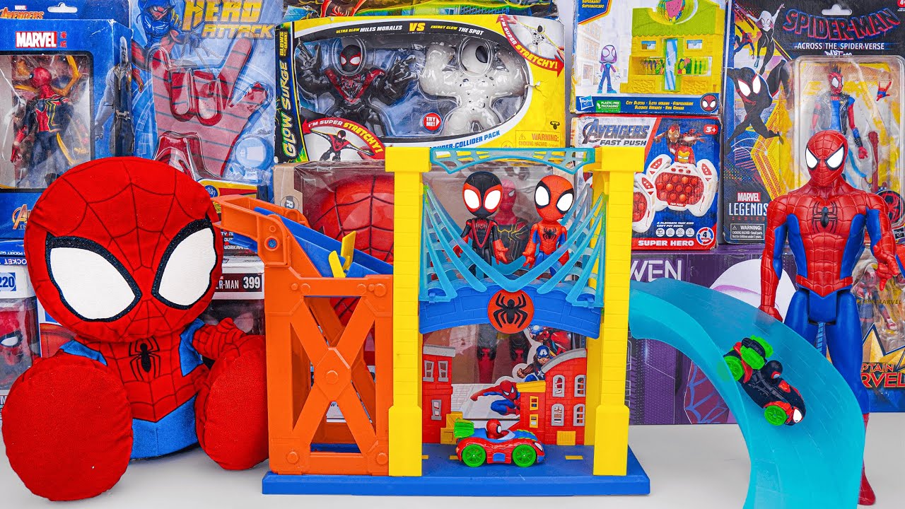 Marvel Spiderman Toys Unboxing Series | Marvel Spiderman & Friends Playground | Spider Man Masks
