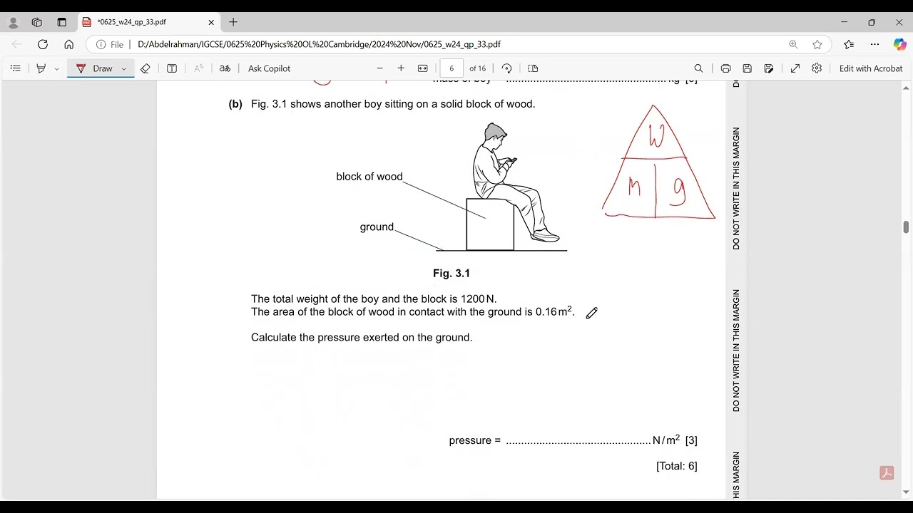 Физика IGCSE 0625/33/O/N/24