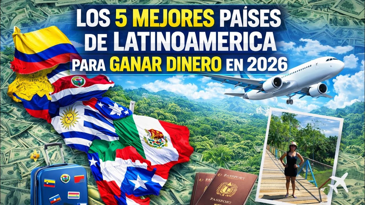 Los 5 Mejores Países de Latinoamérica para Ganar Dinero en 2026 💰✈️ | Guía Legal