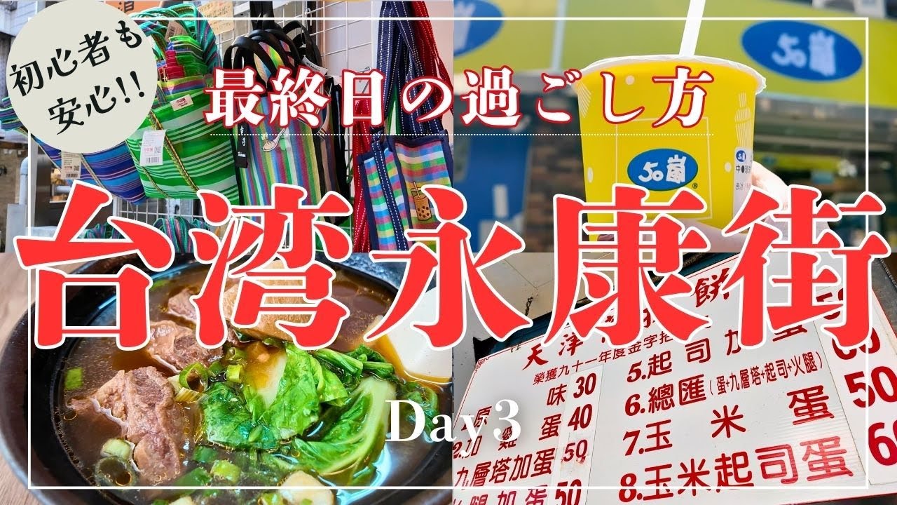 【台湾旅行Vlog】台湾旅最終日の過ごし方！永康街で牛肉麺爆食＆雑貨ショップ巡り！故宮博物院の幻の白菜は…？｜2泊3日
