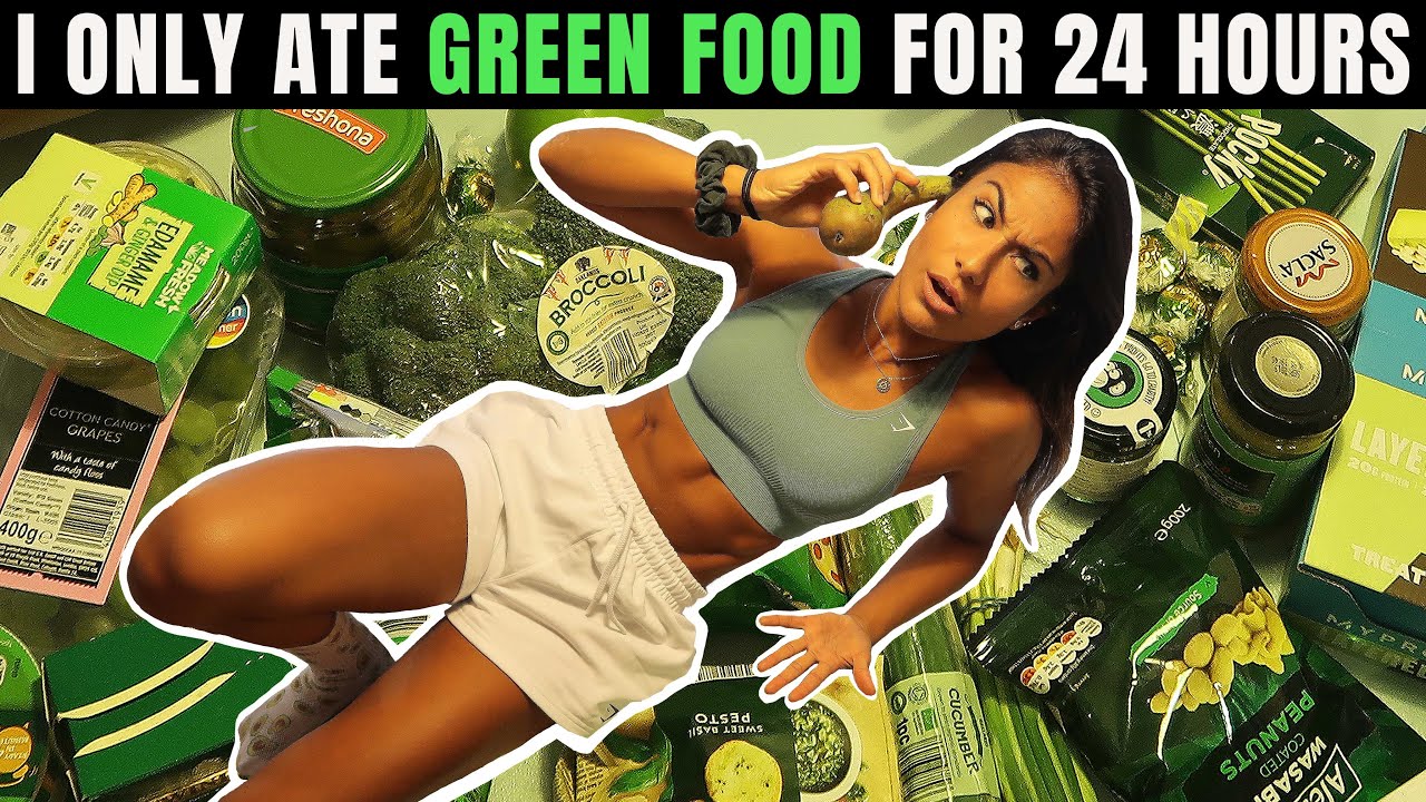 I Only Ate Green Food For 24 Hours...