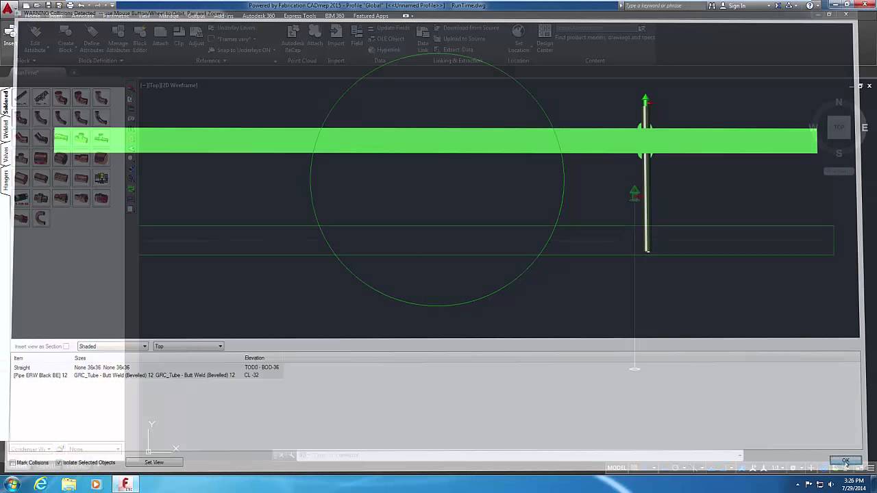 Clash Detection with Fabrication CADmep
