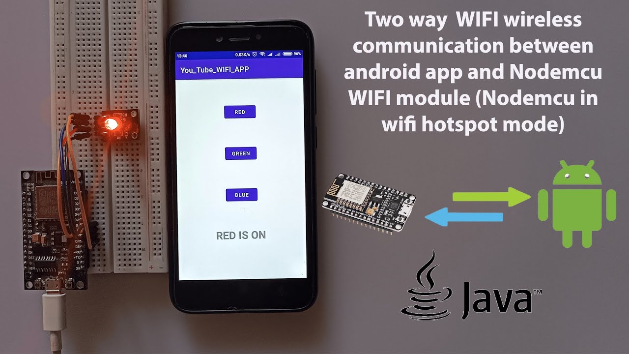 Создание приложения Android для управления Wi-Fi-модулем Nodemcu | (Nodemcu работает в режиме точ...