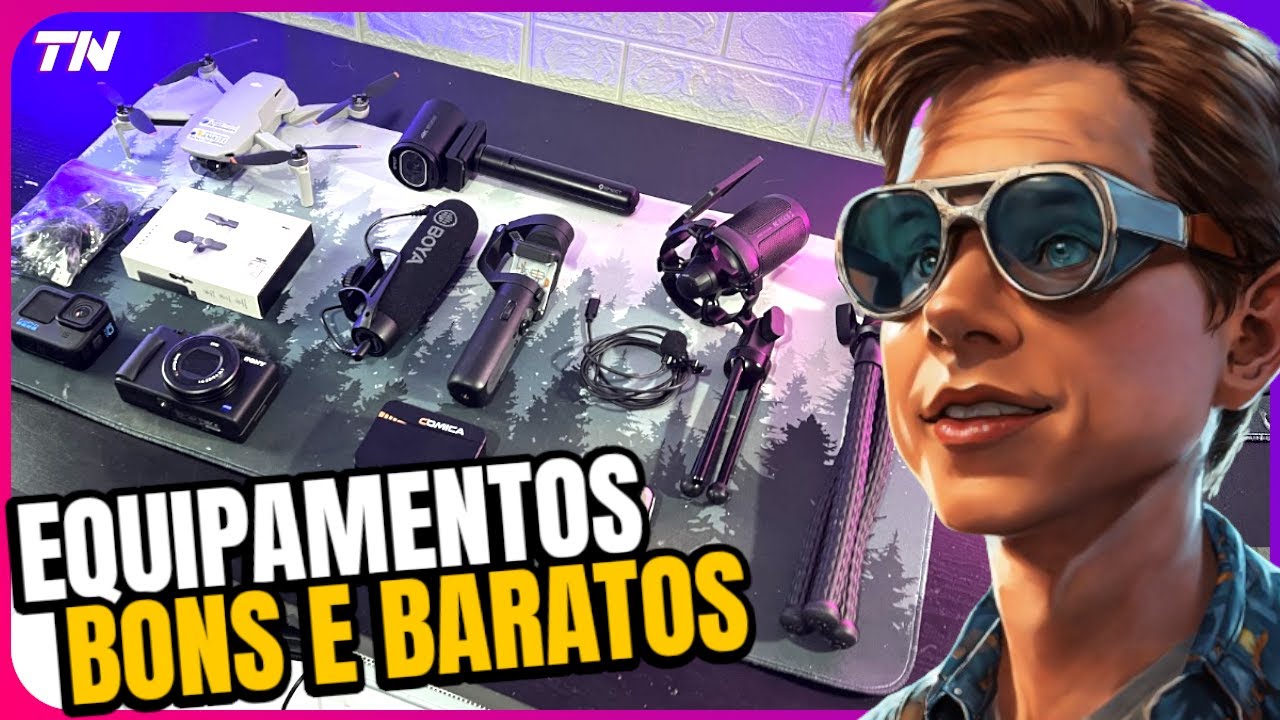 DICAS DE EQUIPAMENTOS CUSTO BENEFICIO PARA GRAVAR VÍDEOS PARA YOUTUBE!
