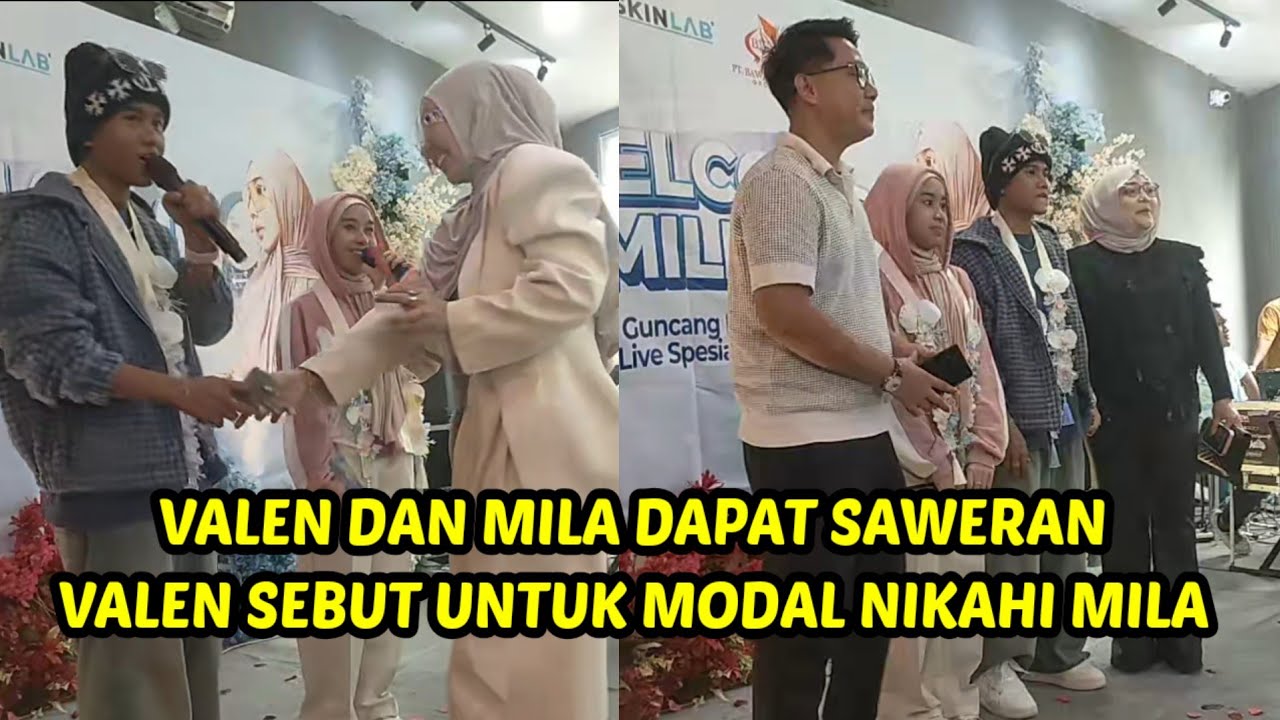 Valen dan mila dapat saweran, valen sebut ini untuk modal nikahi mila