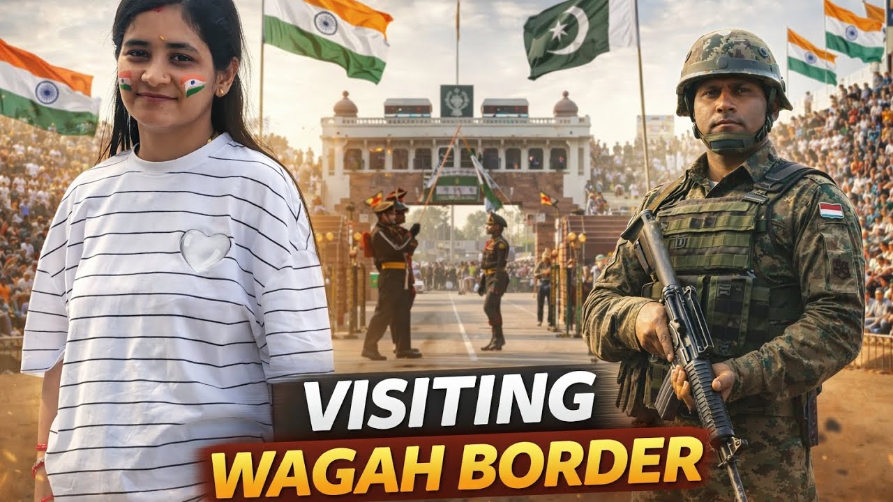 Visiting Wagah Border 🇮🇳 | Experiencing#indianarmy #trending #viral #waghaborder 