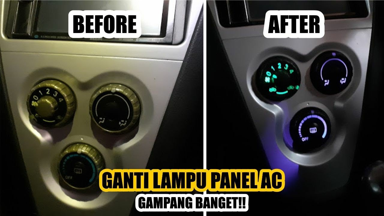 GANTI LAMPU PANEL AC MOBIL VIOS/LIMO | BISA GANTI SENDIRI