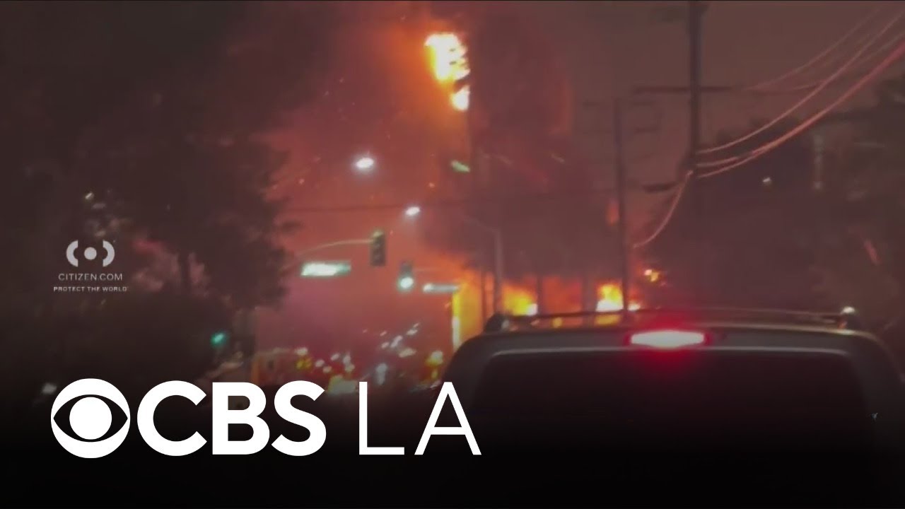 LA County firefighters extinguish large fire at La Habra tire shop