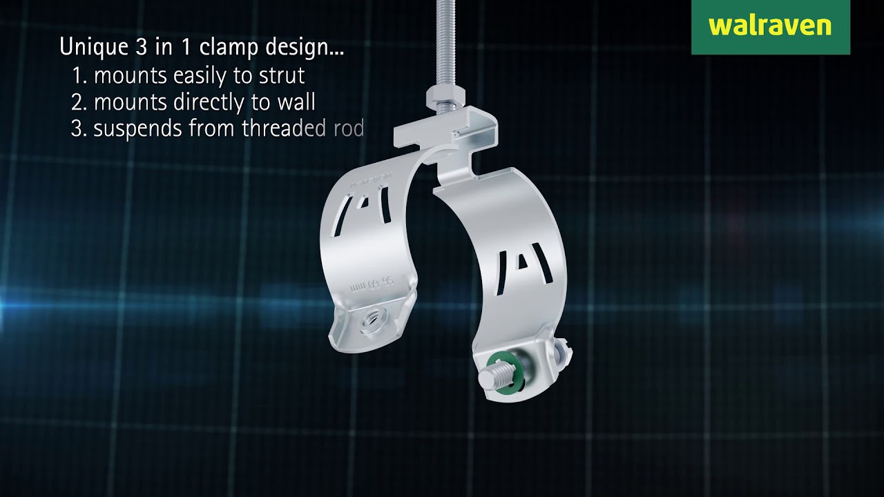 W1000 Strut Clamp & W2000 Cushion Clamp from Walraven
