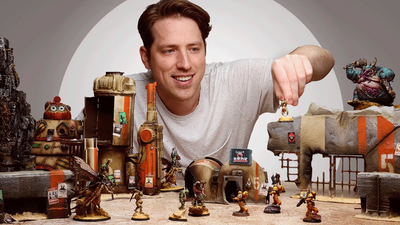 Scratch building an entire Warhammer 40k gaming table  - Beginner friendly Builds!