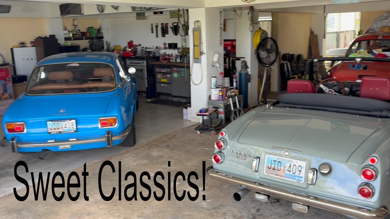 Alfa Romeo 1970 года, Datsun Fairlady 1970 года, Volvo 122s Amazon 1966 года, Mercedes Benz 250c ...