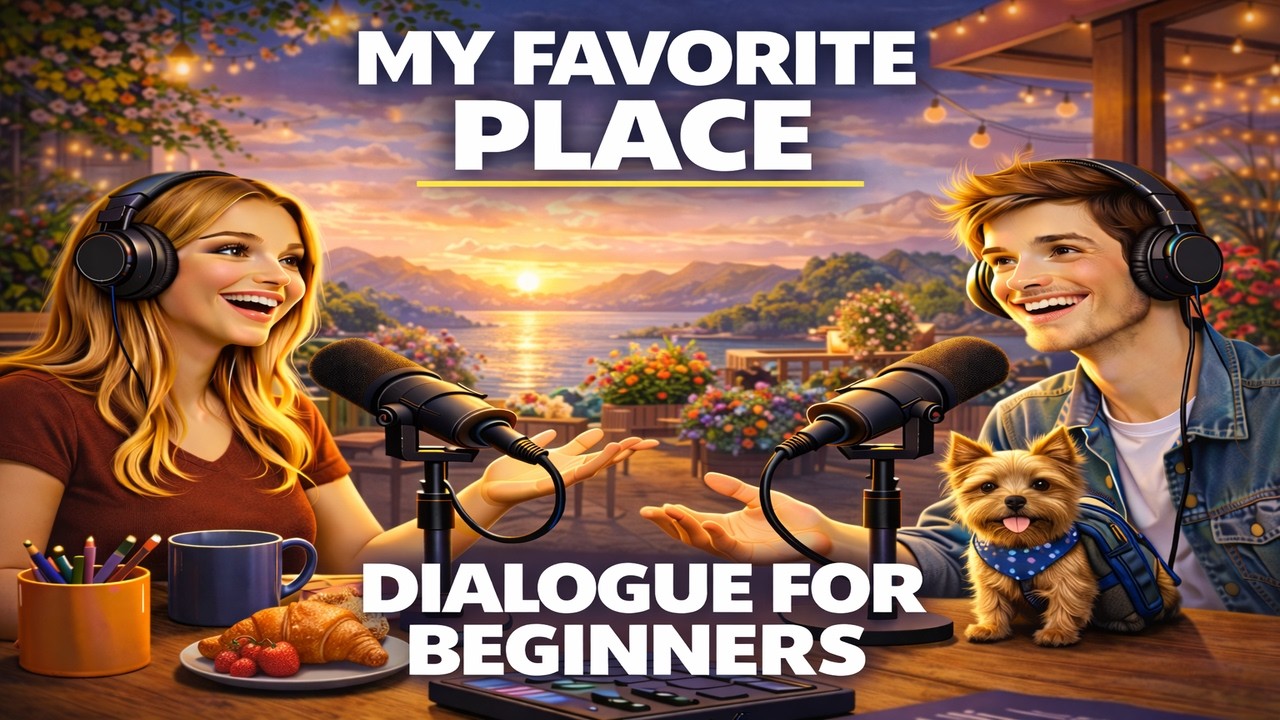My favorite place - Easy English Conversation | Dialogue for Beginners