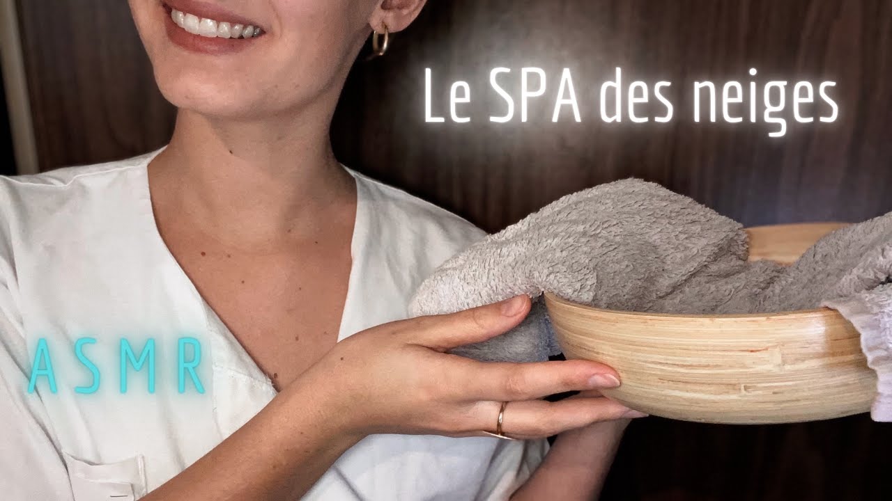ASMR FR- ❄️ LE SPA DES NEIGES 🧖‍♀️ Soin du corps et du visage...