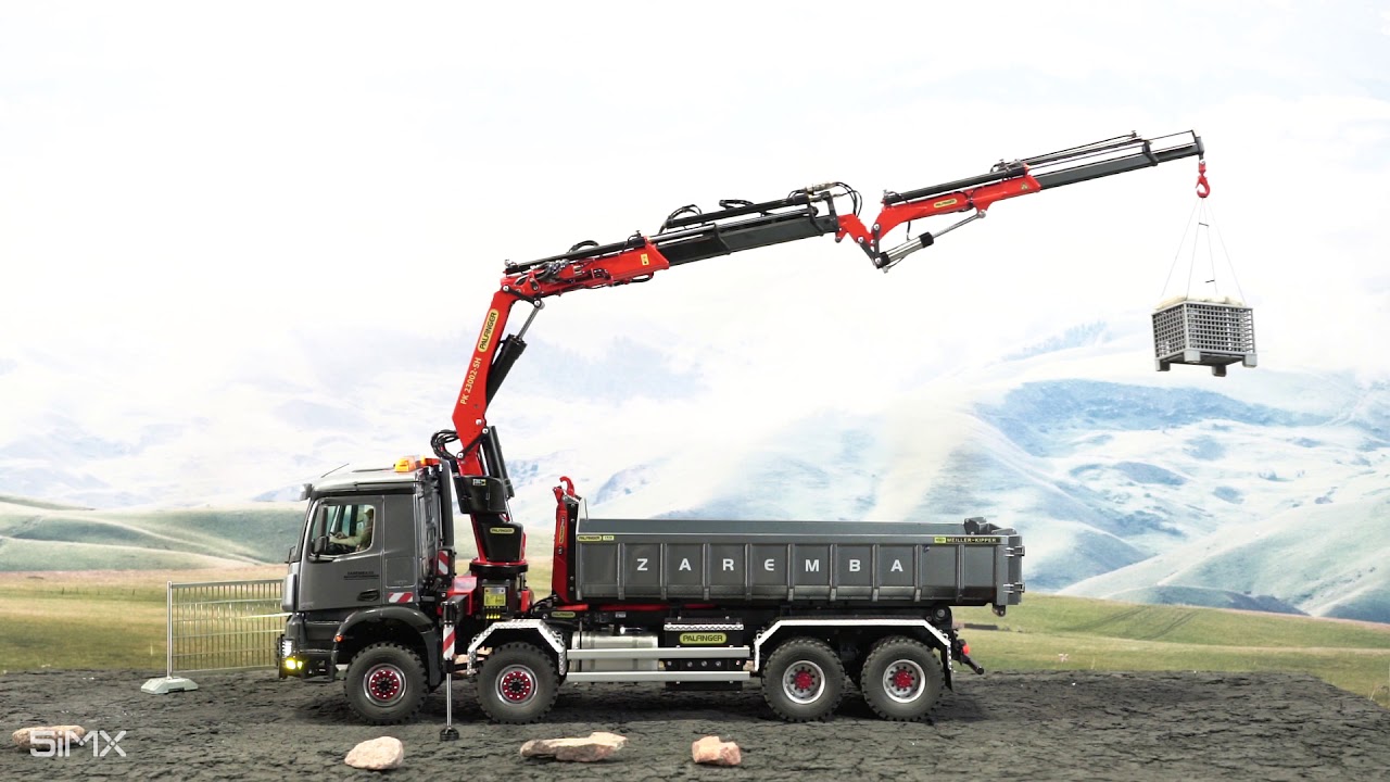 ScaleART Mercedes Arcos RORO Crane Truck Model