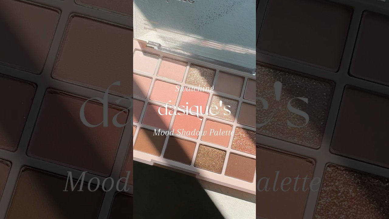 Swatch Shorts | Dasique's Mood Shadow Palette in 03 Spring Coral #kbeauty #makeup #beauty