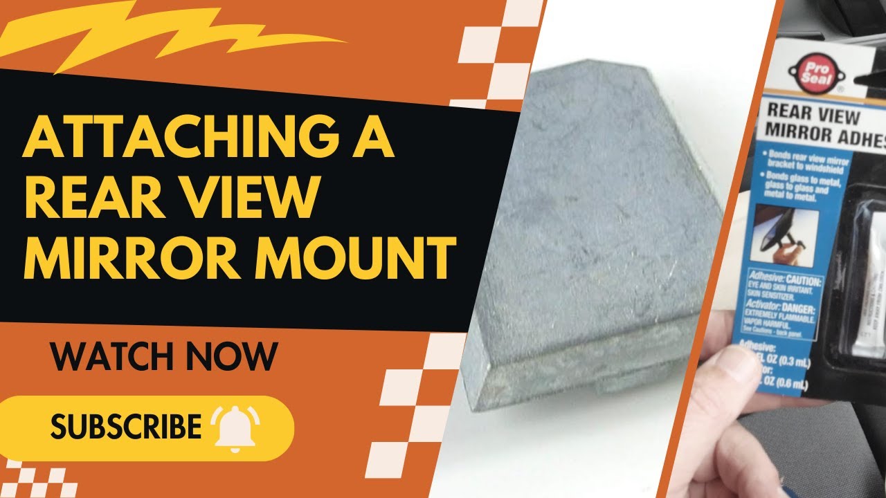 How to successfully glue a windscreen mirror mount