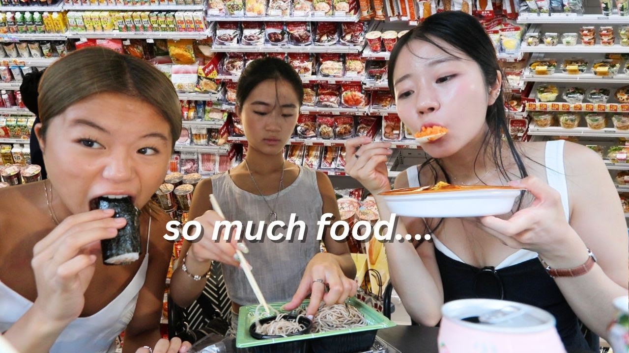 Eating ONLY at Japanese convenience stores for 24 hours! *so good*