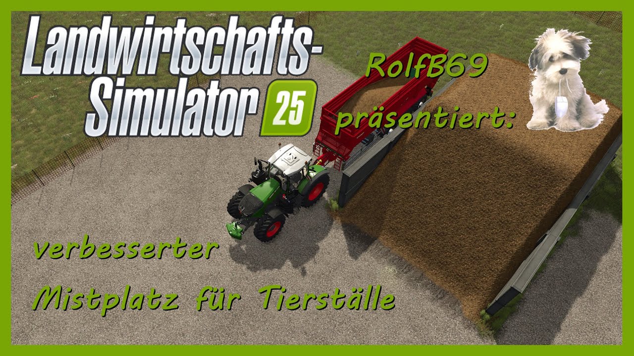 FS25 Mistplatz für Tierställe