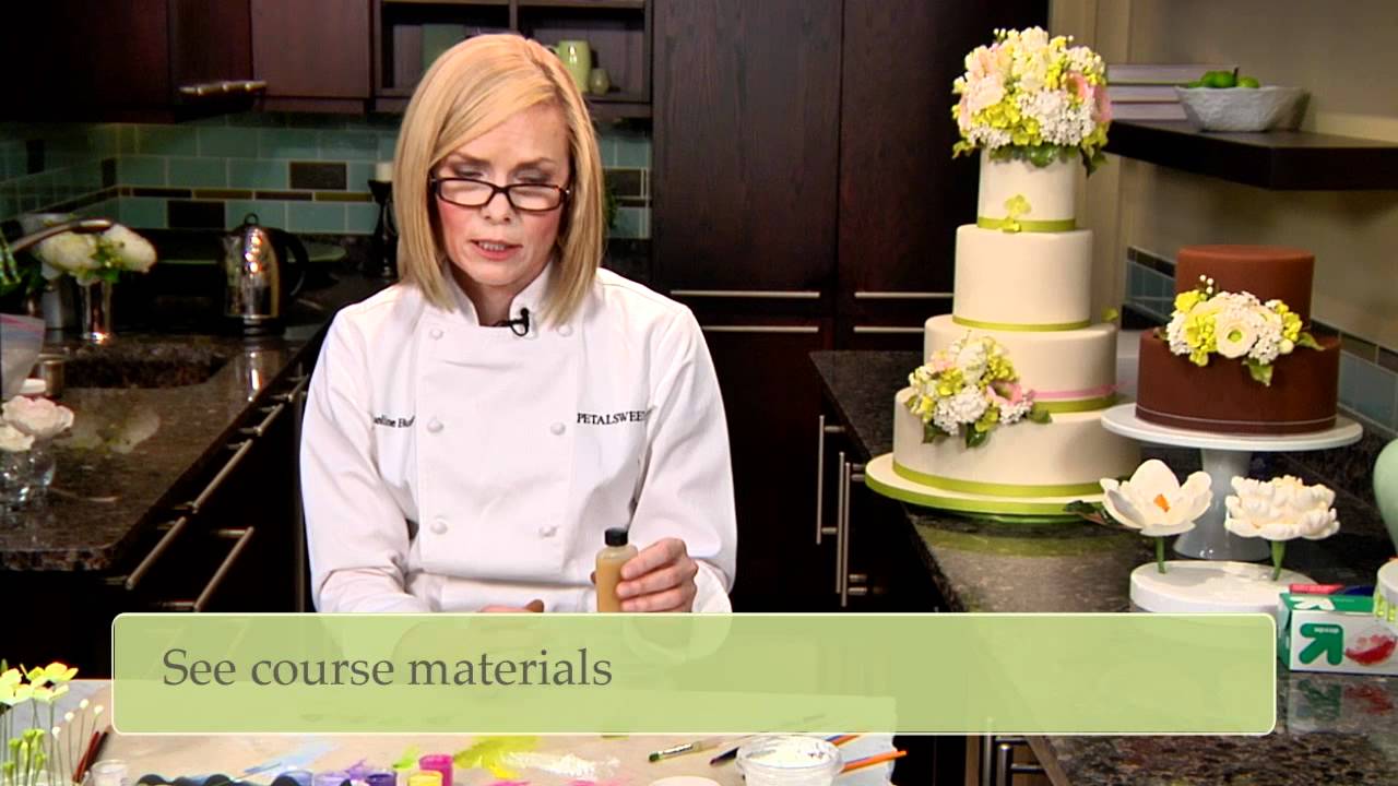 Handcrafted Sugar Flowers with Jacqueline Butler: Glazing Leaves
