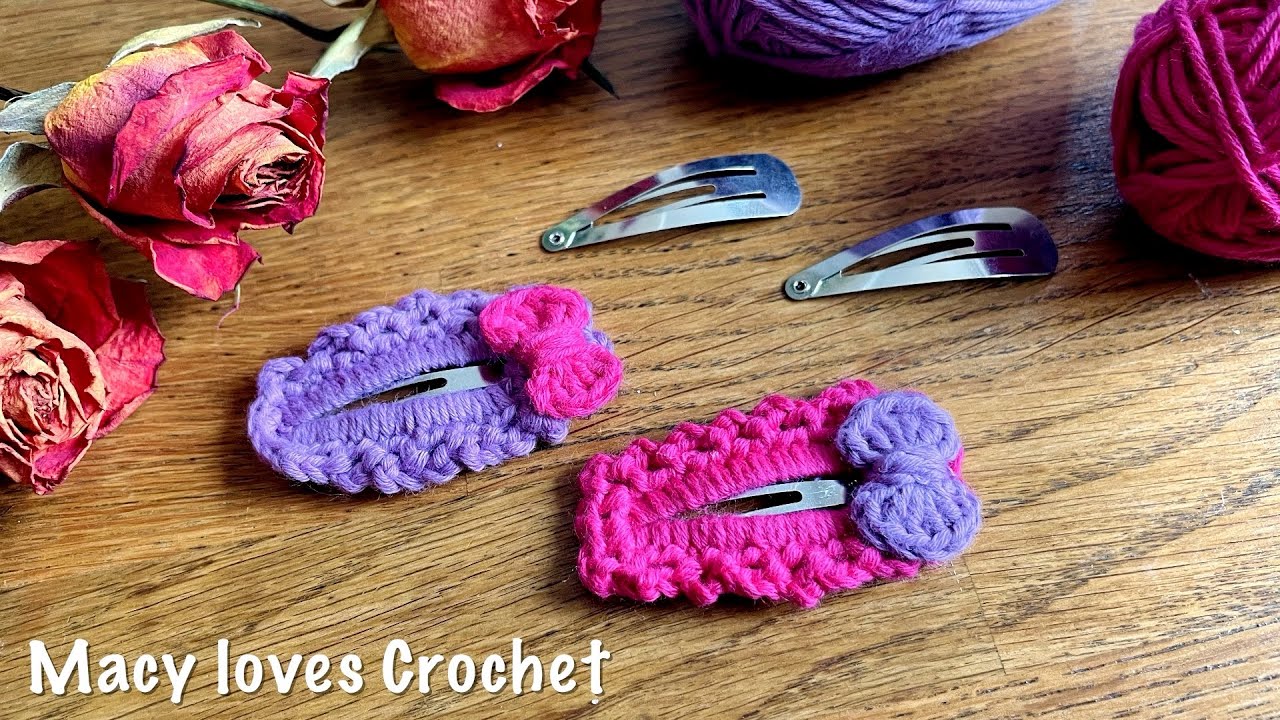 CROCHET a Beautiful Hair Clip