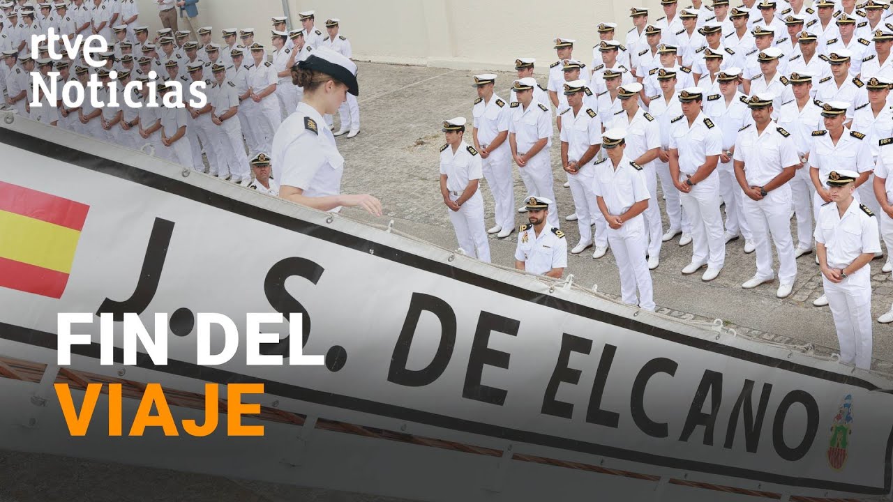 PRINCESA LEONOR: CONCLUYE su FORMACIÓN NAVAL a BORDO del JUAN SEBASTIÁN de ELCANO | RTVE Noticias