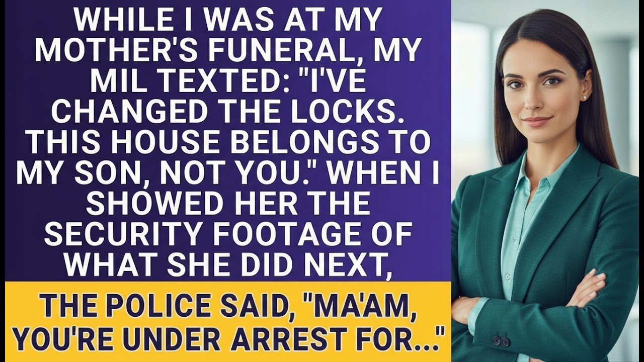 My MIL Changed the Locks on Our $2M Home During My Mom’s Funeral — She Forgot About the Cameras