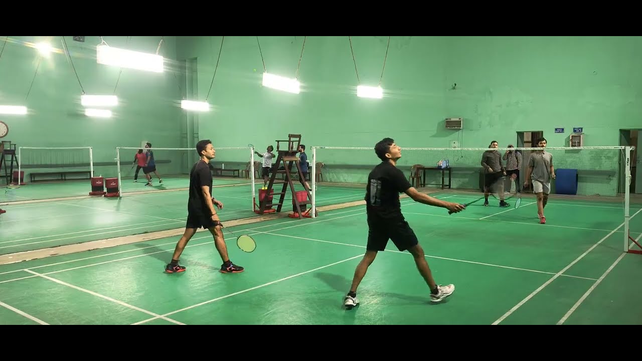 (1155) Abhishek & Meet vs Abhishek & Hardik (Double Team) Mens #badminton #doubles #iitroorkee #iitr