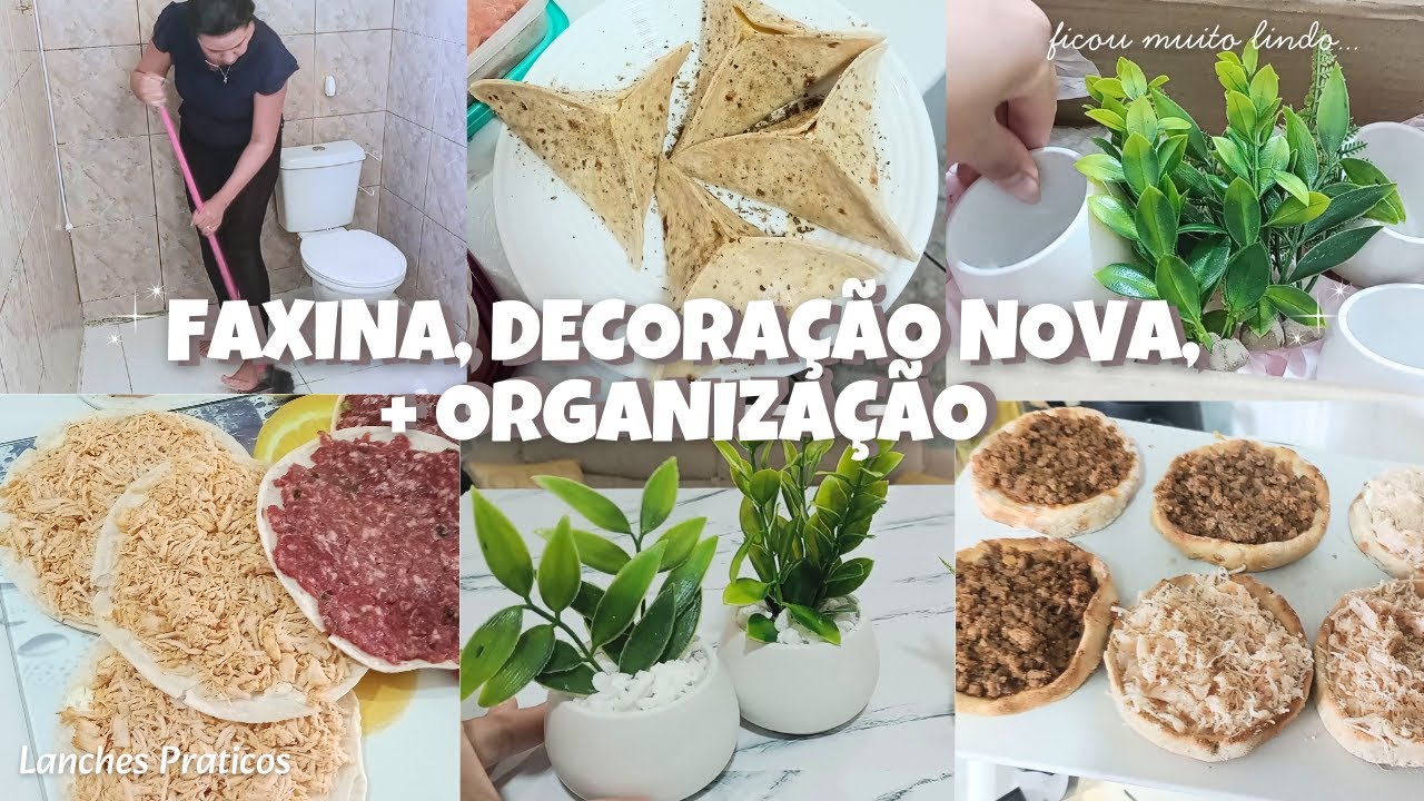 FAXINA COMPLETA NO BANHEIRO + DECORAÇÃO NOVA E ORGANIZAÇÃO  LANCHES PRÁTICOS