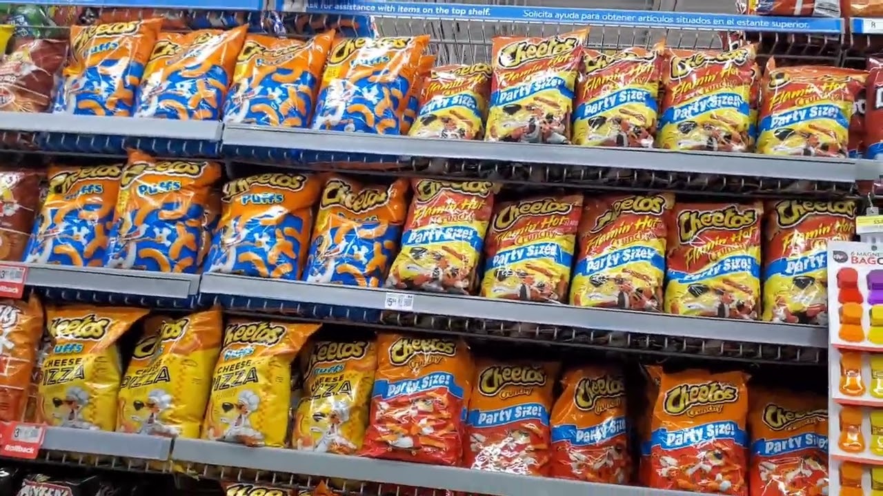 AMAZING! ASMR! CRUNCHY HAUL: SHOP AT CHIPS AISLE  WALMART! #amazing #asmr #snacks #shopping 