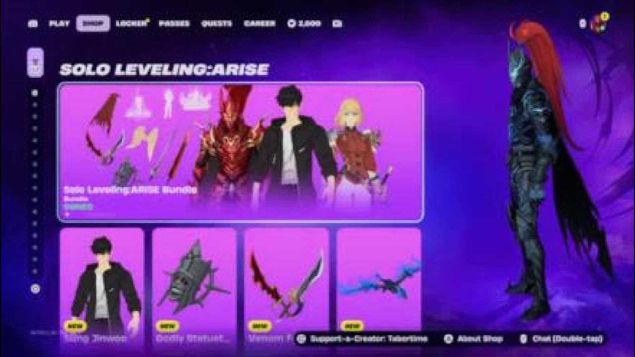 Fortnite Solo Leveling Bundle Review is it worth 4.5k