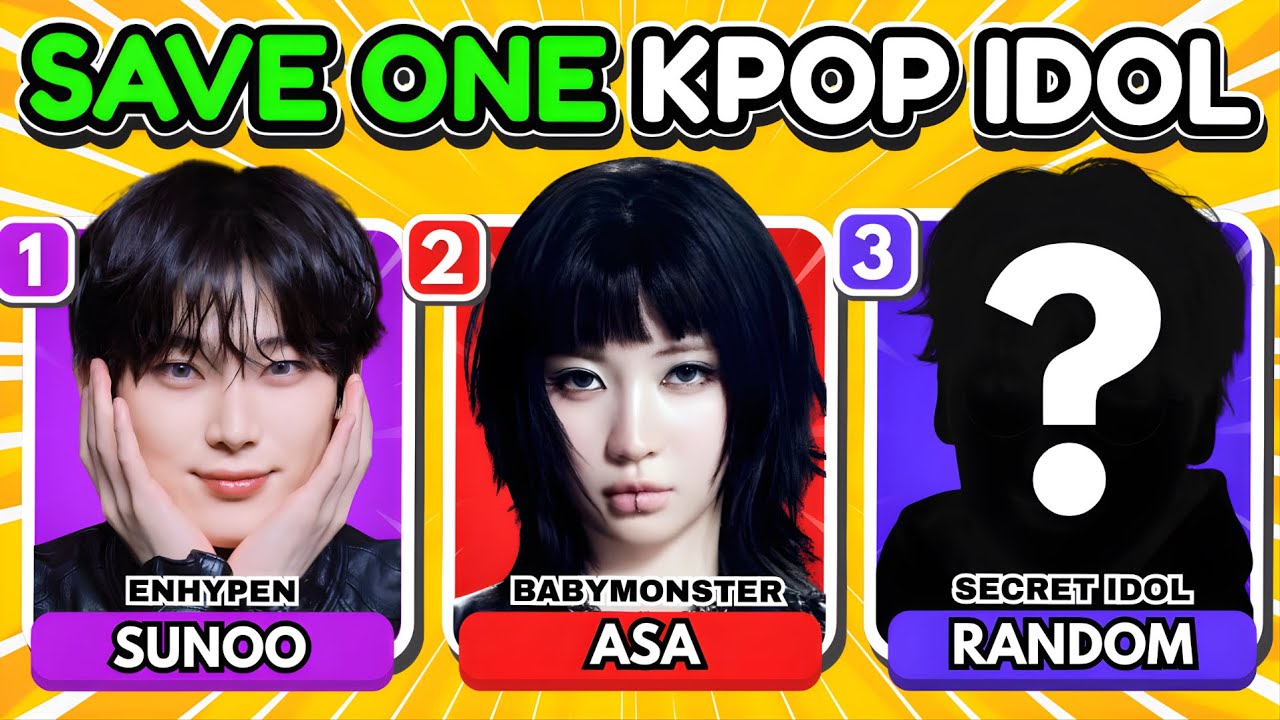 Спасите одного K-POP айдола: не зная, кто следующий! #2 😱👀Самый популярный айдол | Викторина по K...