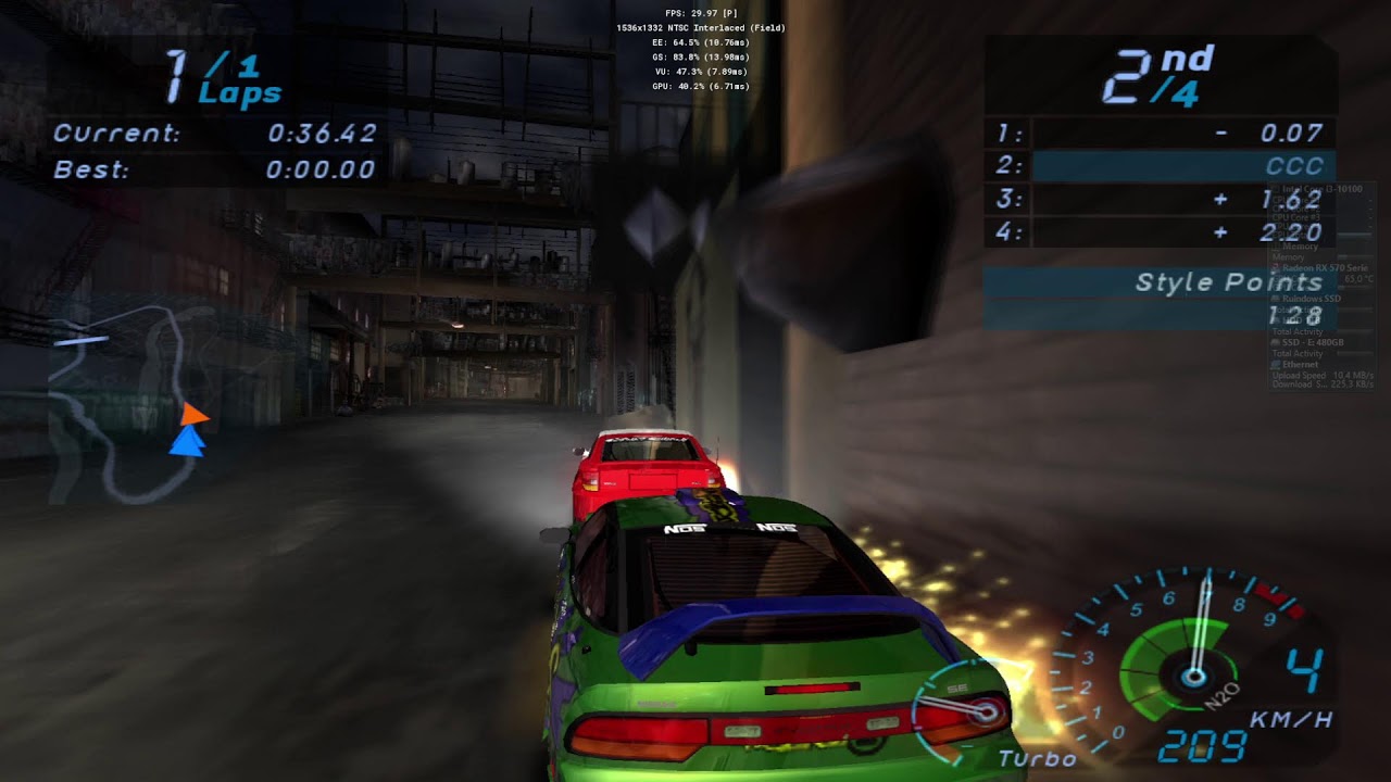 Need for Speed Underground 1 _ ps2 pro