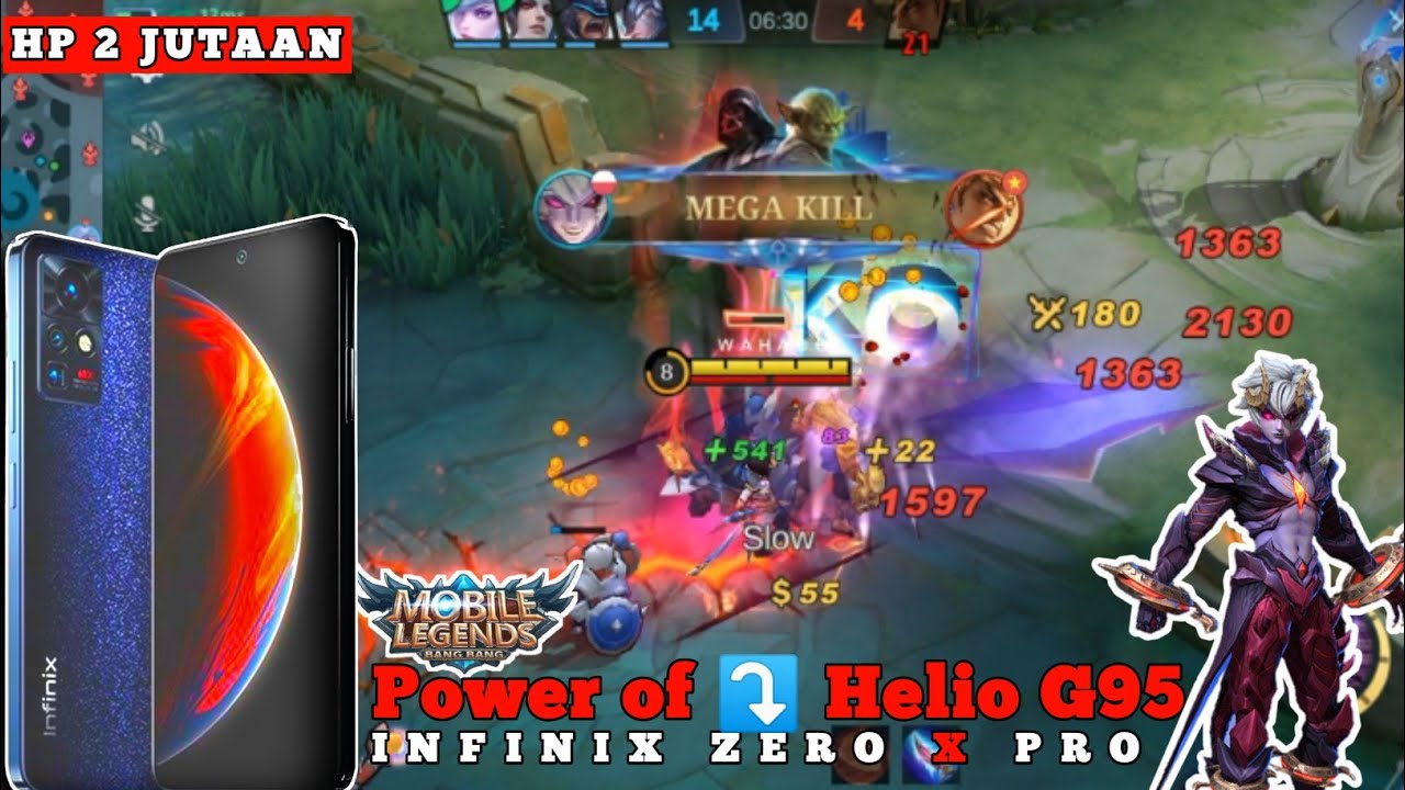 Test Gaming HP 2 Jutaan‼️ Infinix Zero X Pro 8/256 GB‼️Setting Rata Kanan 😱