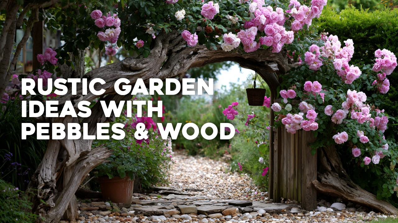 🌸 Beautiful Rustic Garden Ideas With Pebbles, Wood, and Charming Vintage Touches