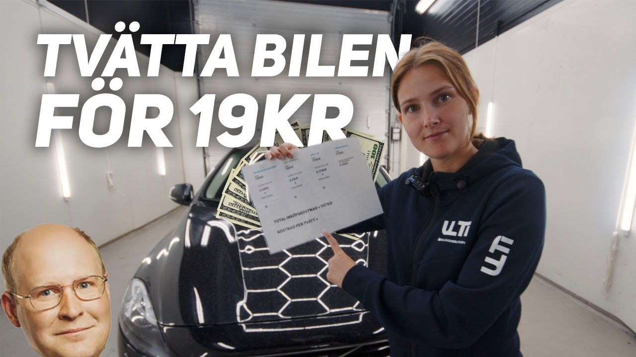 SNÅL-TVÄTTA BILEN FÖR 19,05 kr