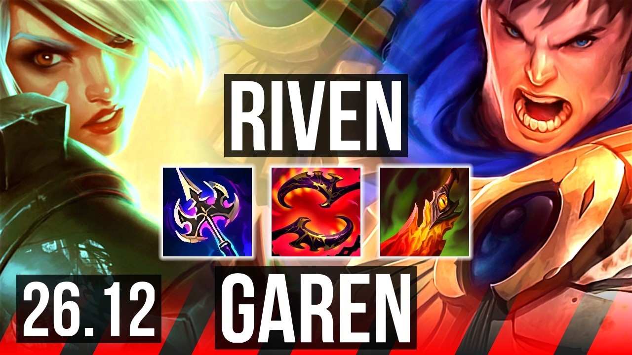 RIVEN vs GAREN (TOP) | Good KDA: 17/1/1 | TR Challenger | 26.12