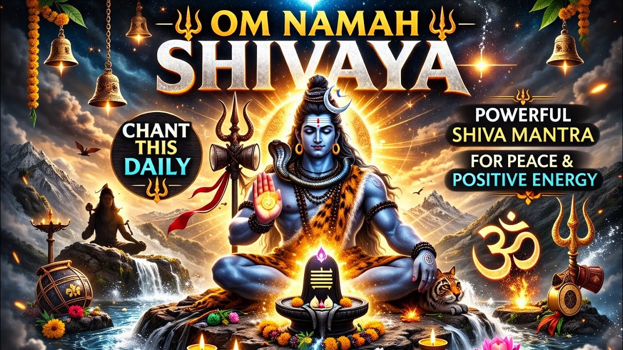 Chant Om Namah Shivaya 🔱 Feel the Divine Energy of Mahadev#ShivaBhajan #OmNamahShiva #Mahadev #love 