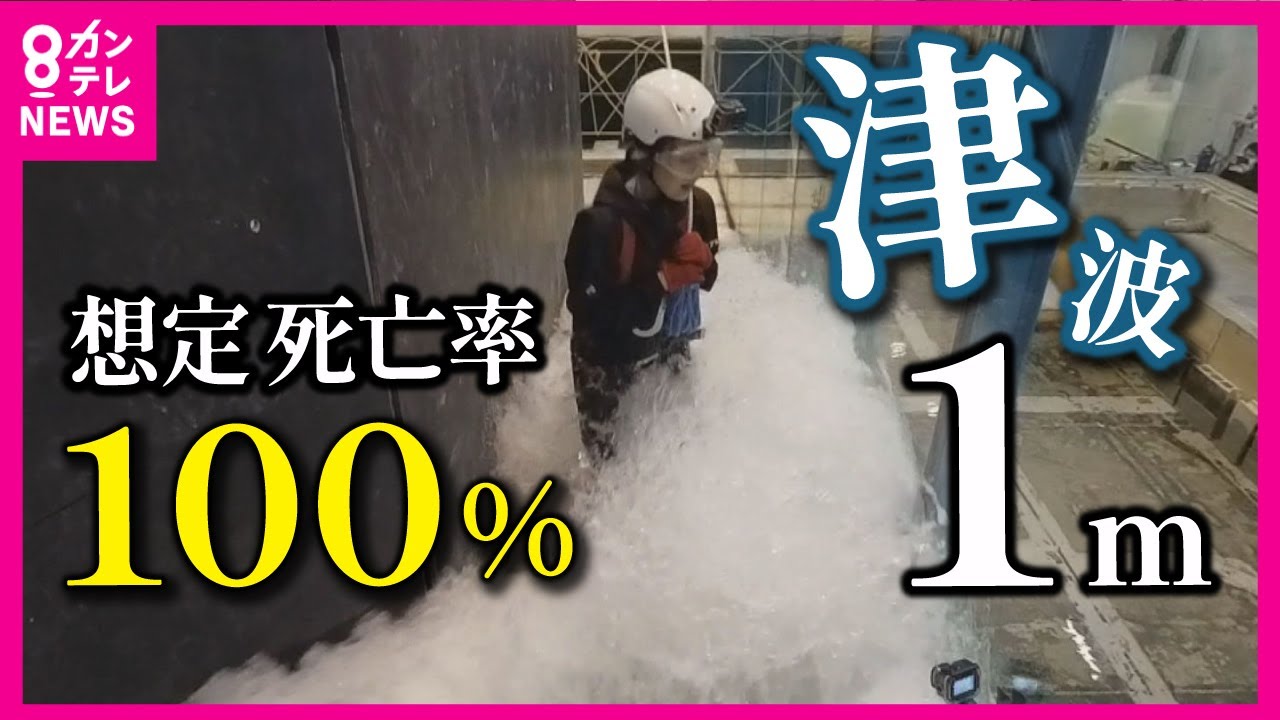 【津波の脅威】1ｍで想定死亡率100％ 数十センチでも両足に100キロほどの力がかかる 能登半島地震では最大5mの津波　南海トラフ巨大地震で押し寄せる津波は能登半島地震より大規模になる可能性あり