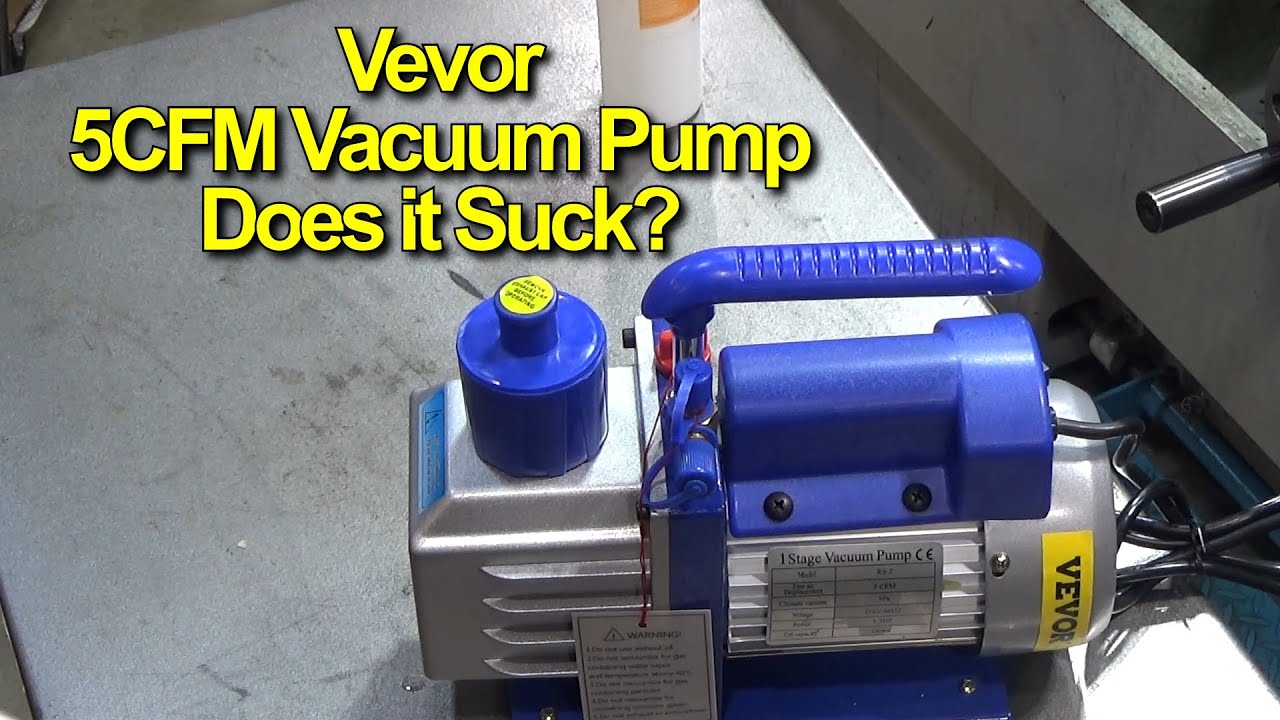 QTR 89 Vevor 5 CFM Single stage Vacuum Pump and 5 Gal Chamber