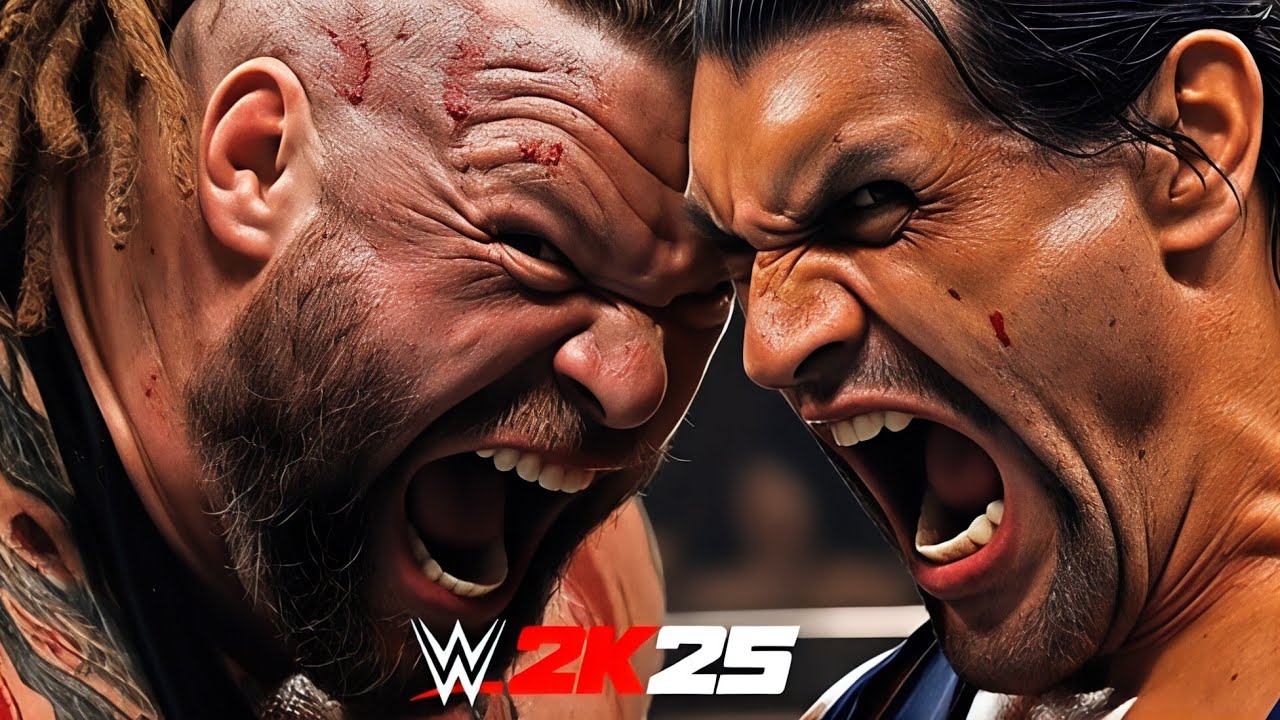 Brock Lesnar vs The Great Khali Steel Cage Match | WWE 2K25 Gameplay