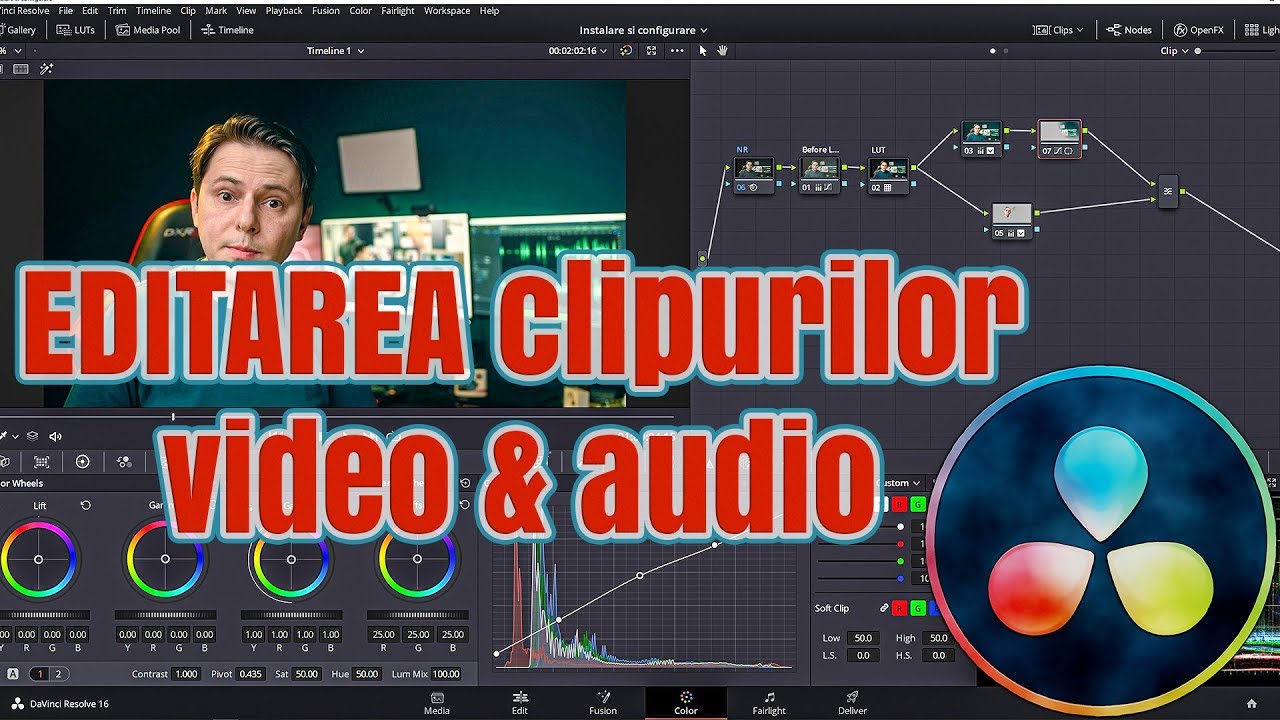 Davinci Resolve - Cum sa editezi clipuri video si audio (Tutorial)