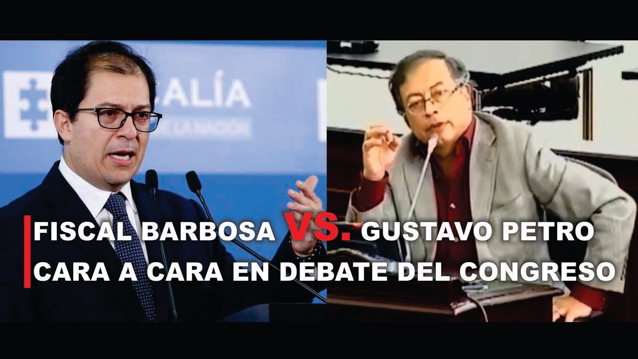 GUSTAVO PETRO Y EL  FISCAL GENERAL  BARBOSA, CARA A CARA EN DEBATE SOBRE EL PRINCIPIO DE OPORTUNIDAD