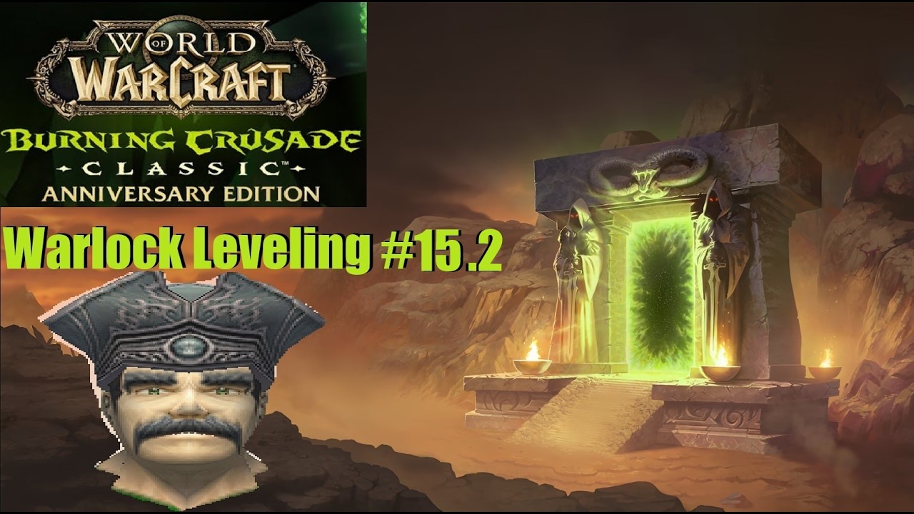 WoW TBC - Warlock Leveling - Part: 15.2 - Auchenai Crypts (no endboss, because of connection issues)