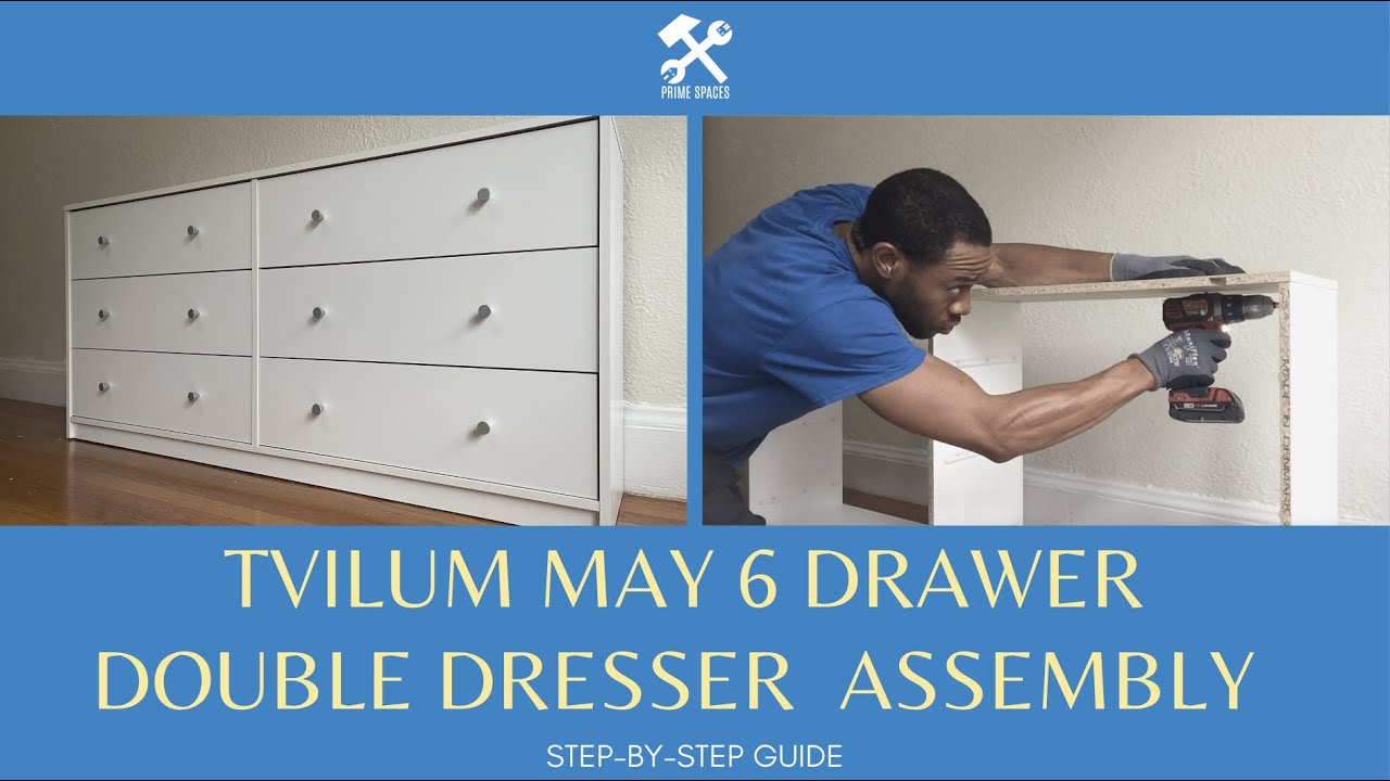 Tvilum May 6 Drawer Double Dresser Assembly (Portland Contemporary 6 Drawer Double Dresser, Jaylene)