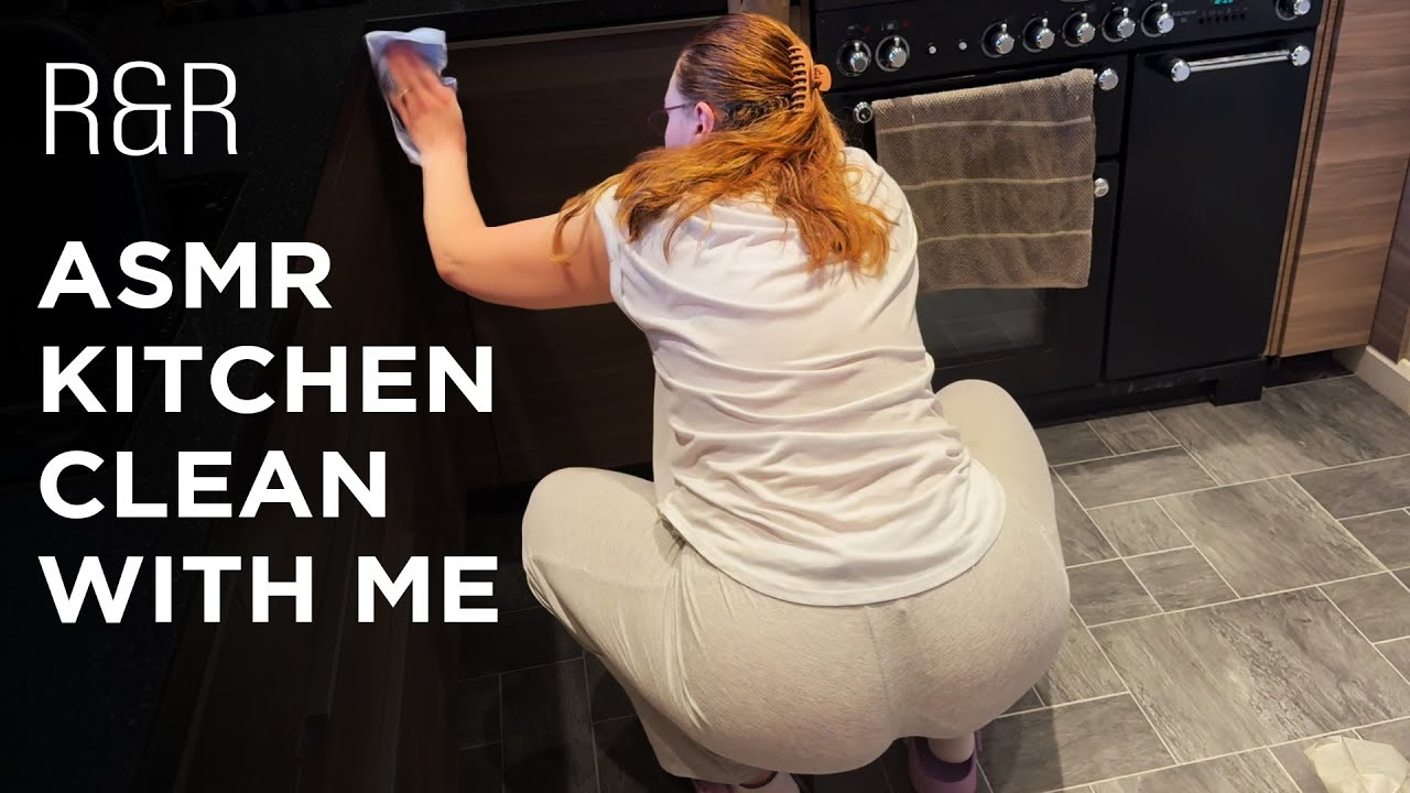 British Girl ASMR Kitchen Sink Reset – Slow Cleaning Sounds