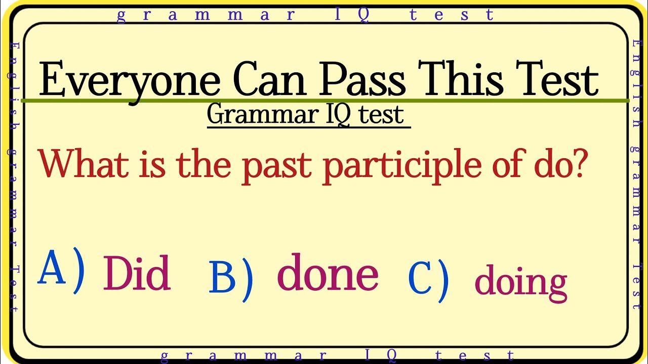 Mixed English grammar test everyone can pass this test💥