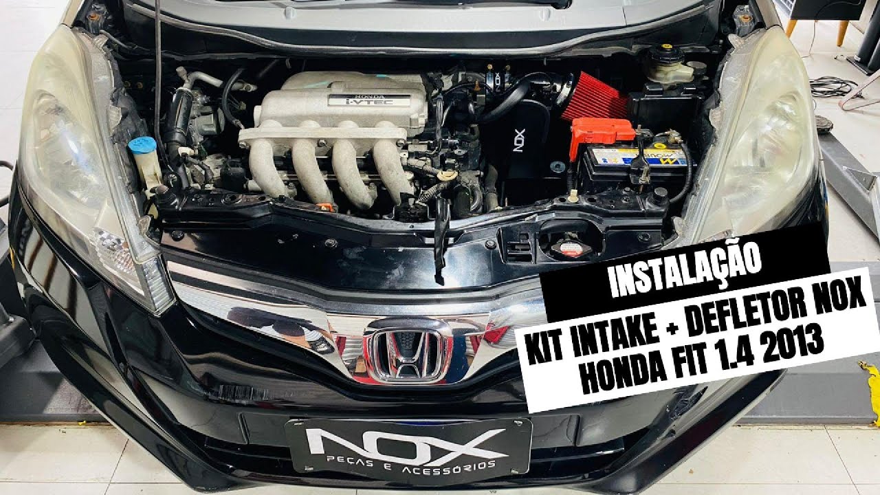 Como instalar KIT INTAKE + DEFLETOR PARA HONDA FIT 1.4 - Nox Peças
