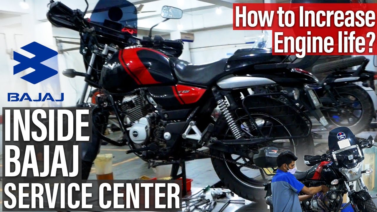 What Happens Inside Bajaj Service Center | Full Bike Service | 