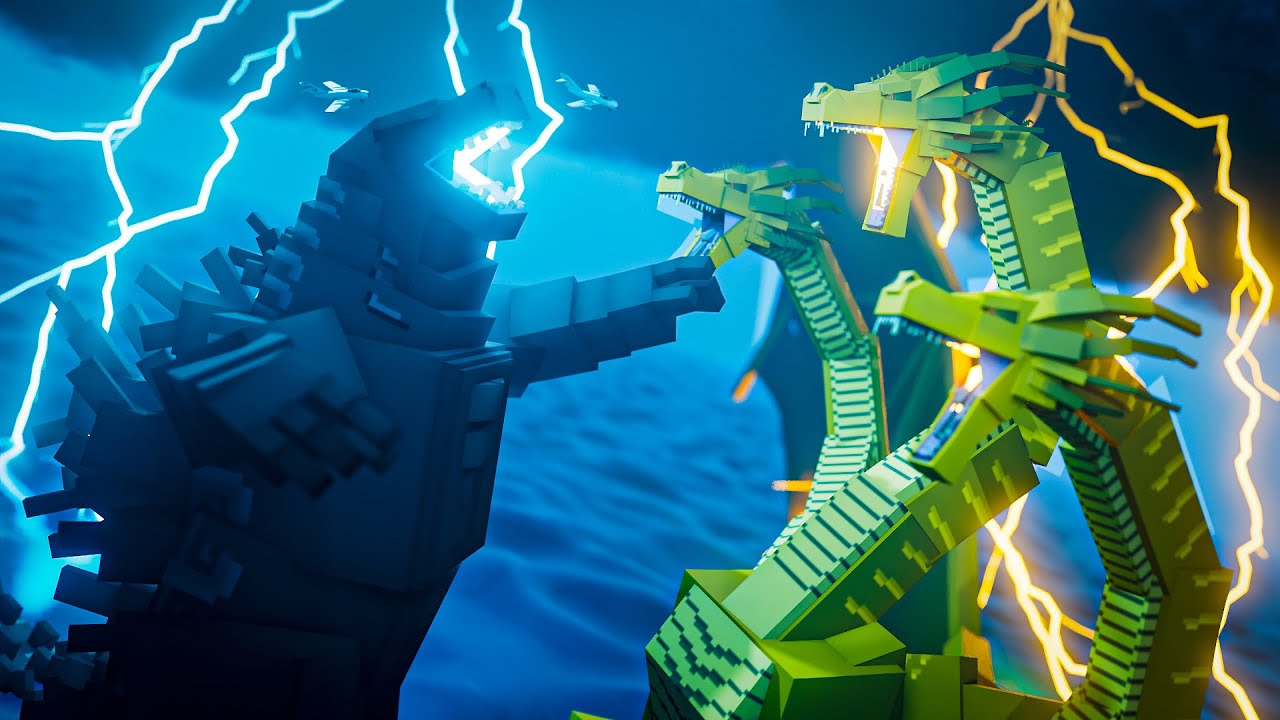 GODZILLA VS GUIDORAH NO MINECRAFT !! AVENTURA COM MODS