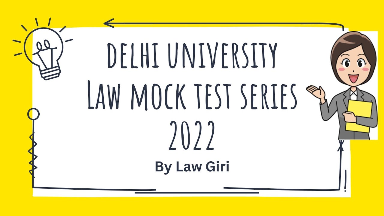 DU LLB Mock Test Series 2022 By Law Giri|DU LLB Model test papers|Delhi University Law Practice Set